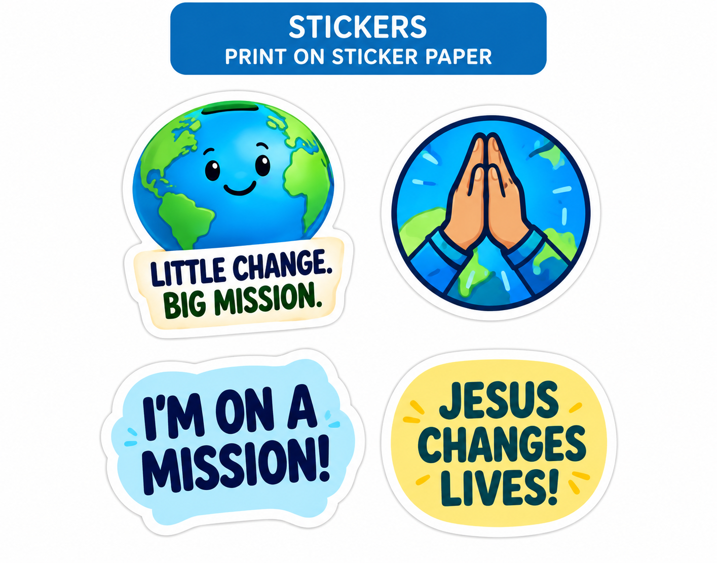 Globy sticker sheet
